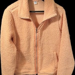 Plush Old Navy jacket in pretty peach